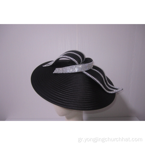 NEW-Γυναικεία Σατέν Καπέλα Εκκλησιών Fascinators --YJ89